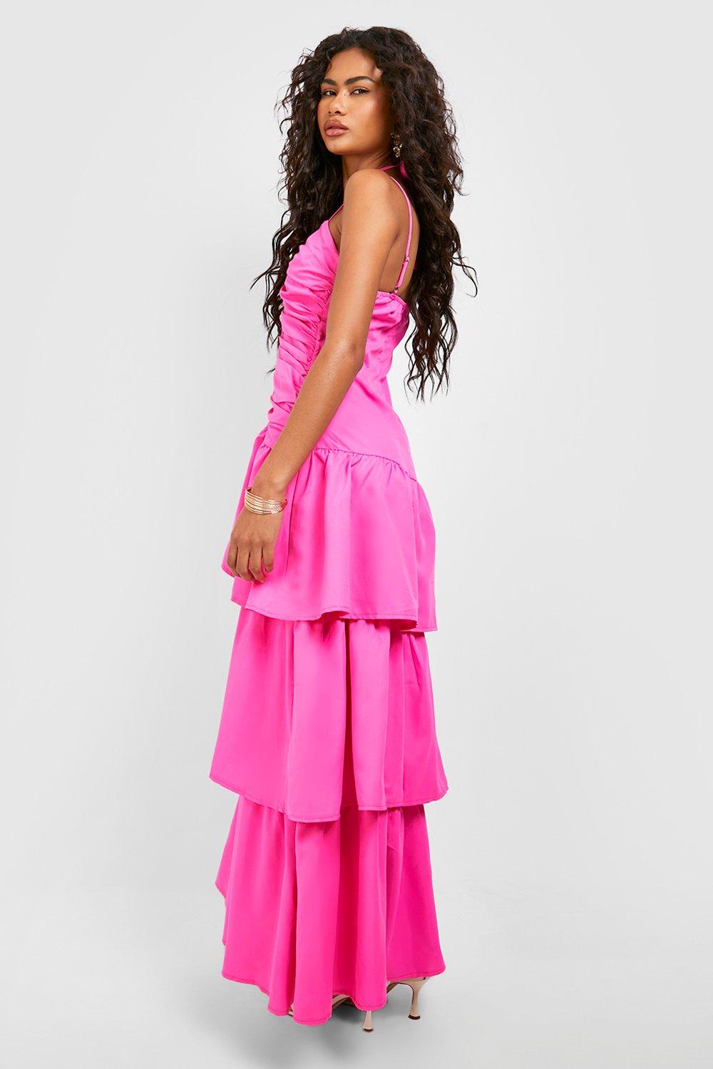 Long frill skirt clearance dress